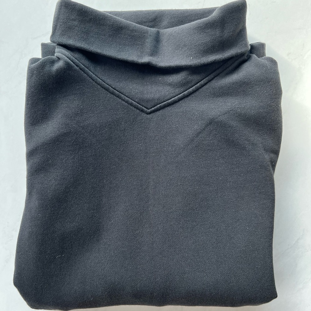 Lululemon Black Cowl Neck Sweater with Pockets - Size 4